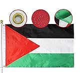Premium Palestine Flag 3x5 Ft Large,Sewn Stripes