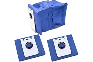 VRTYVEYBB Dust Bags For BObsweep For Ultra-Vision Robot Vacuum Cleaner, 4.6L Large Capacity Vacuum Cleaner Dust Bags, Disposable Dust Bag Replacement(3 Pack)