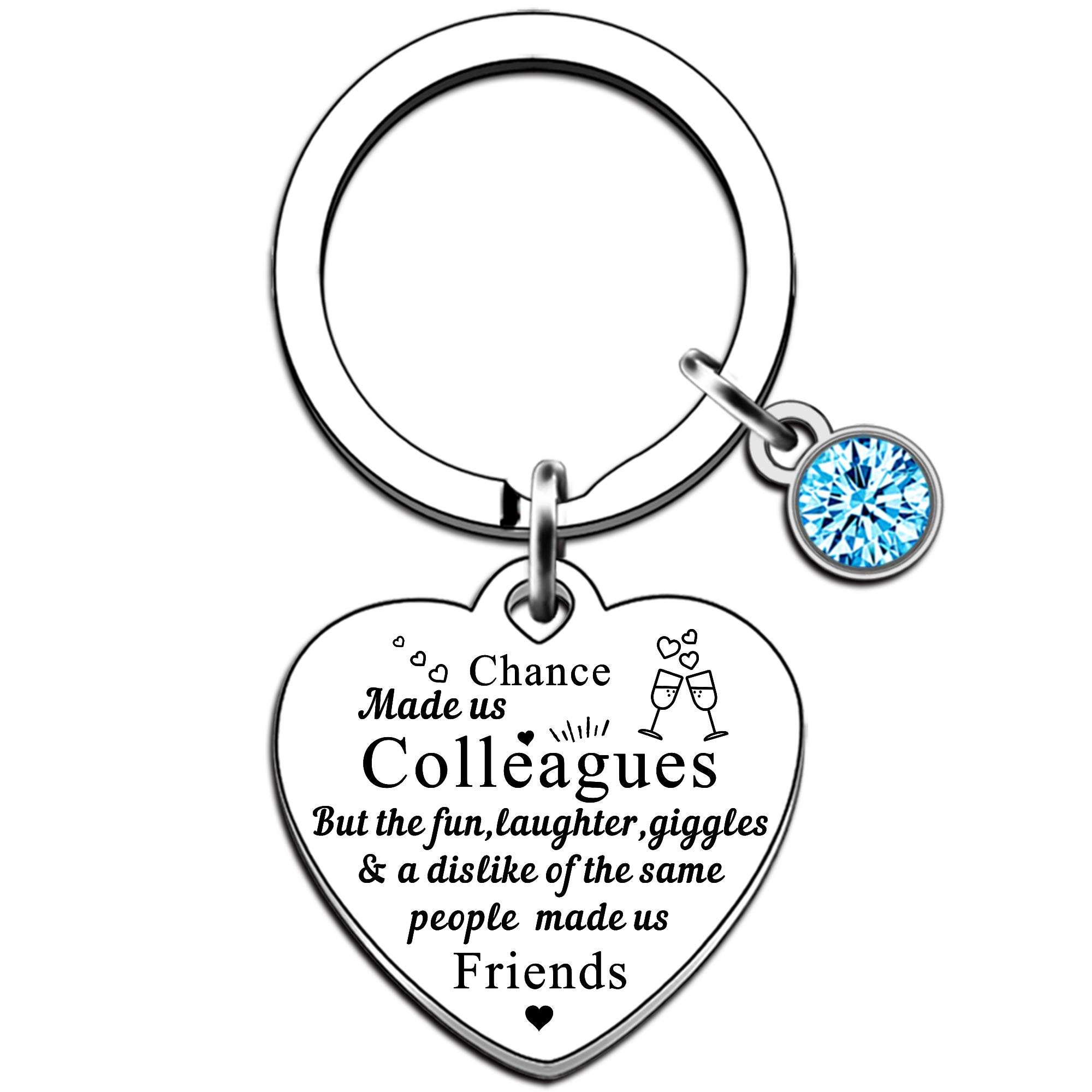 SMARGO Chance Made Us Colleagues Best Coworker BFF Gift Perfect For Work Bestie Friend Leaving or Going Away Present for Women