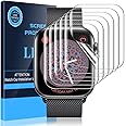 LK 6 Pack for Apple Watch 41mm / 40mm Screen Protector (Series 8 & 7 & 6) [Upgrade Flexible Film] Self-Healing, Ultra-thin Screen protector for Apple Watch 41mm, Touch Sensitive, Bubble Free