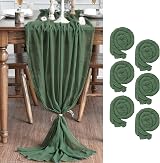 Artoid Mode Boho Forest Green Gauze Table Runner 300 cm 1 Pack view 1