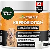 Probiotics for Dogs – 10 Strains & 8 Billion CFUs, 125g Powder – Probiotic for Dogs with Prebiotics – Digestive & Gut Health 