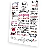 Kink Ink - 31 x Hardcore Words and Phrases Temporary Tattoo Kinky Sticker