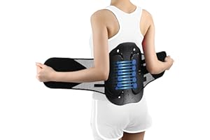 Nvorliy LSO Lower Back Brace Fit Women & Men, Compression Fracture Back Brace Adjustable Decompression Support for Sciatica, Herniated Discs, Post Op Recovery, Strain and Spine Stenosis (Large)