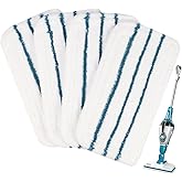 4 PCS Replacement Pads Accessories Compatible with Black+Decker Steam Mop SM1600, SM1610, SM1620, HSM13E1, HSMC1300FX, HSMC1321, HSMC1321APB, HSMC1361SGP, BDH1855SM, BDH1760SM, SMP20 Mop Pads