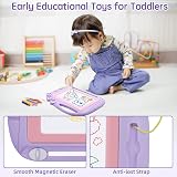 AiTuiTui Magnetic Drawing Board Travel Size 11x8.3 in Kids Doodle Pad view 3