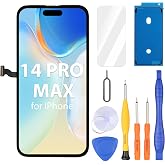 Ayake for iPhone 14 Pro Max Screen Replacement, 6.7 inch FHD LCD Display and Touch Digitizer Screen, True Tone Programmable, Face ID Remains (for A2894, A2895, A2896, A2893, A2651)