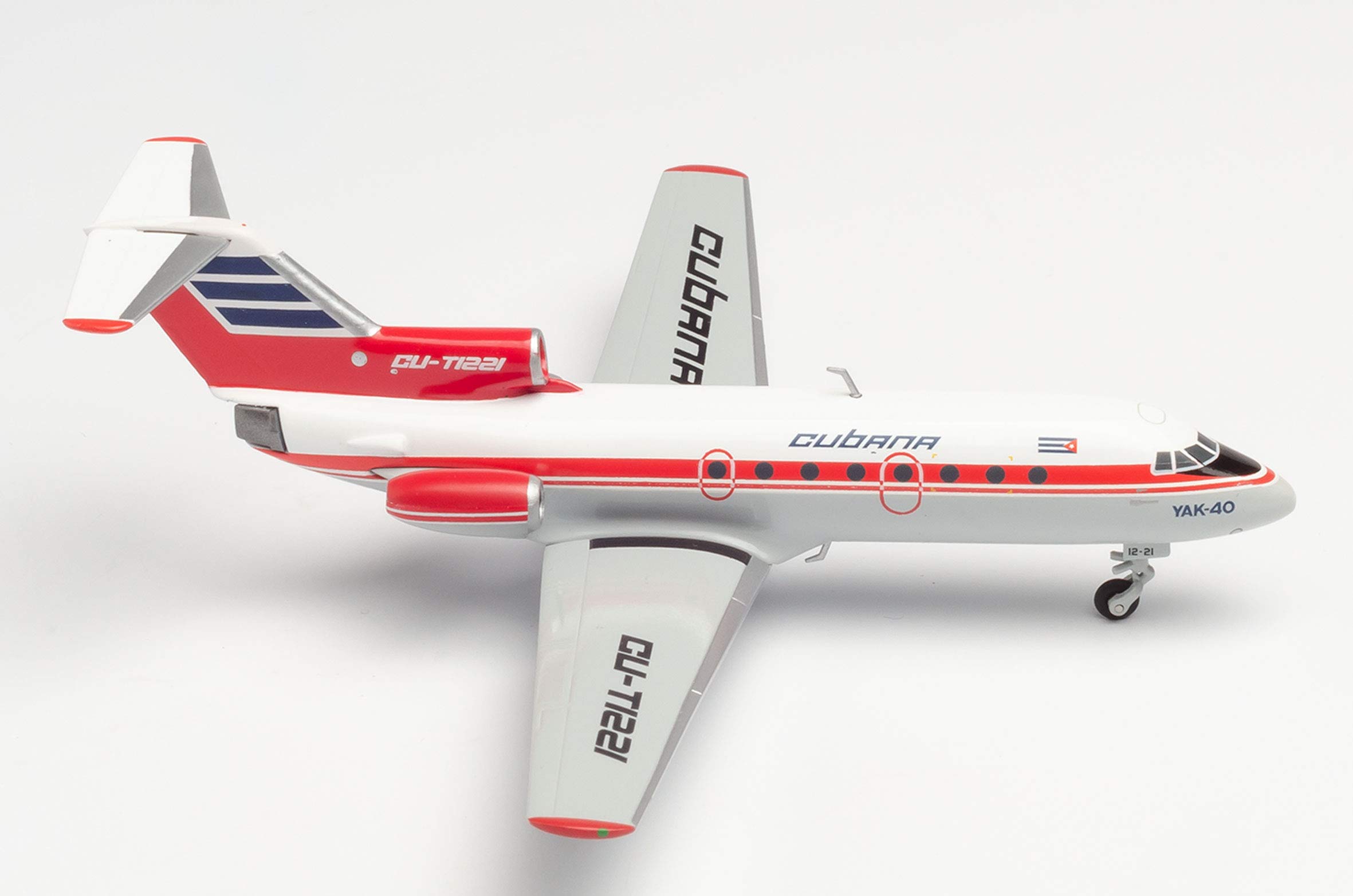 herpa Cubana de Aviación Yakovlev Yak-40, Miniature : Wings/Plane for collectors