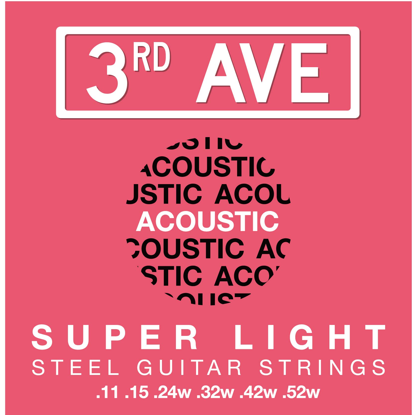 3rd Avenue Super Light Phosphor Bronze Acoustic Guitar Strings 11-52