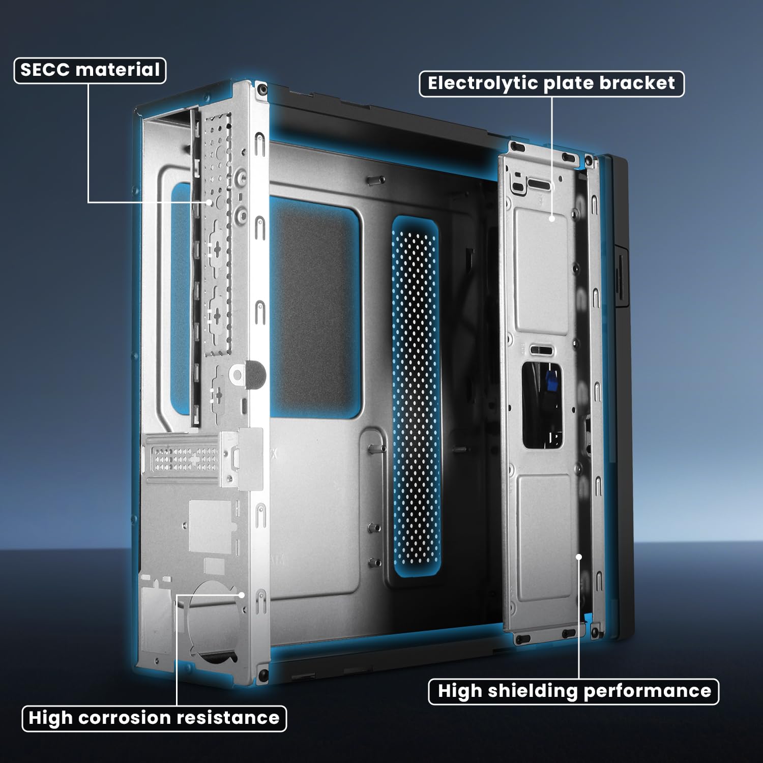Micro ATX Case PC Case: MATX Case Mini PC ITX Desktop Computer Case Support Micro ATX MATX ITX Mini PC