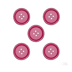 Libiline 100pcs Resin Button Solid Color 4Holes
