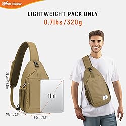 SKYSPER Sling Bag RFID Cross Body Bag Recycled