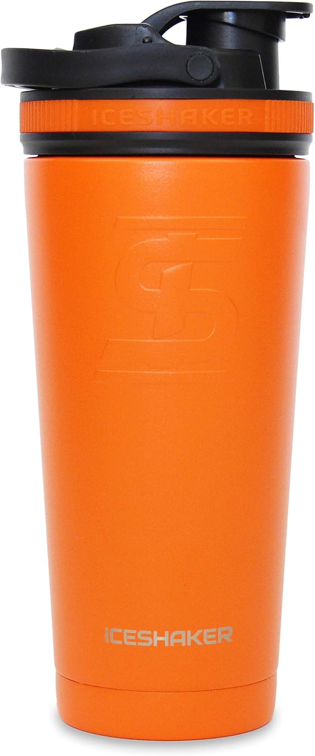 Ice Shaker Stainless Steel Insulated Water Bottle Protein Mixing Cup