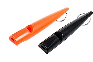 Benbulben - Twin Pack of Professional High Pitch Plastic Dog Whistle for Recall Training Complete with 2 PCS Whistles, Lanyar