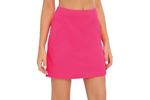 Oyamiki Women's Active Athletic Skort Lightweight Tennis Skirt Perfect for Running Training Sports Golf