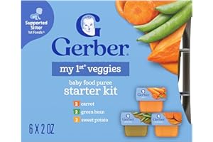 Gerber Stage 1 Baby Food, Veggie Variety Pack Puree Tubs, Baby Puree, 2PK