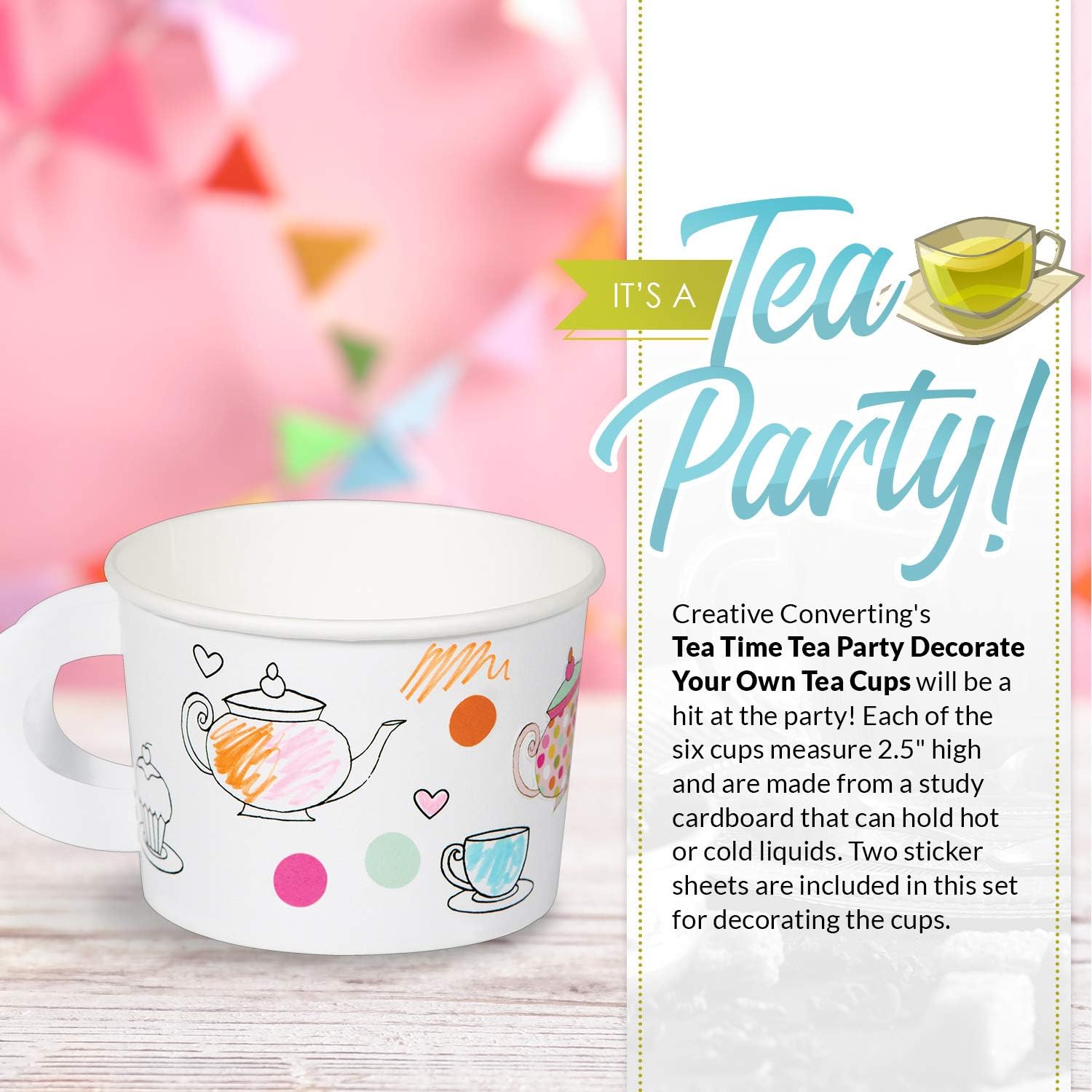 Amazon Com Creative Converting Tea Time Tea Party Decorate Your