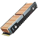JEYI Copper M.2 HeatSink, Passive Nvme SSD Heatsinks with Copper Fins - Finscold Q80
