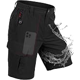 IGOLUMON Men's Hiking Cargo Shorts 9"/11" Quick Dry Work Short 6 Pockets | Lightweight Casual Shorts for Men, Stretch Men's Golf Shorts, Water Resistant Fishing Short Summer Outdoor Shorts for Travel