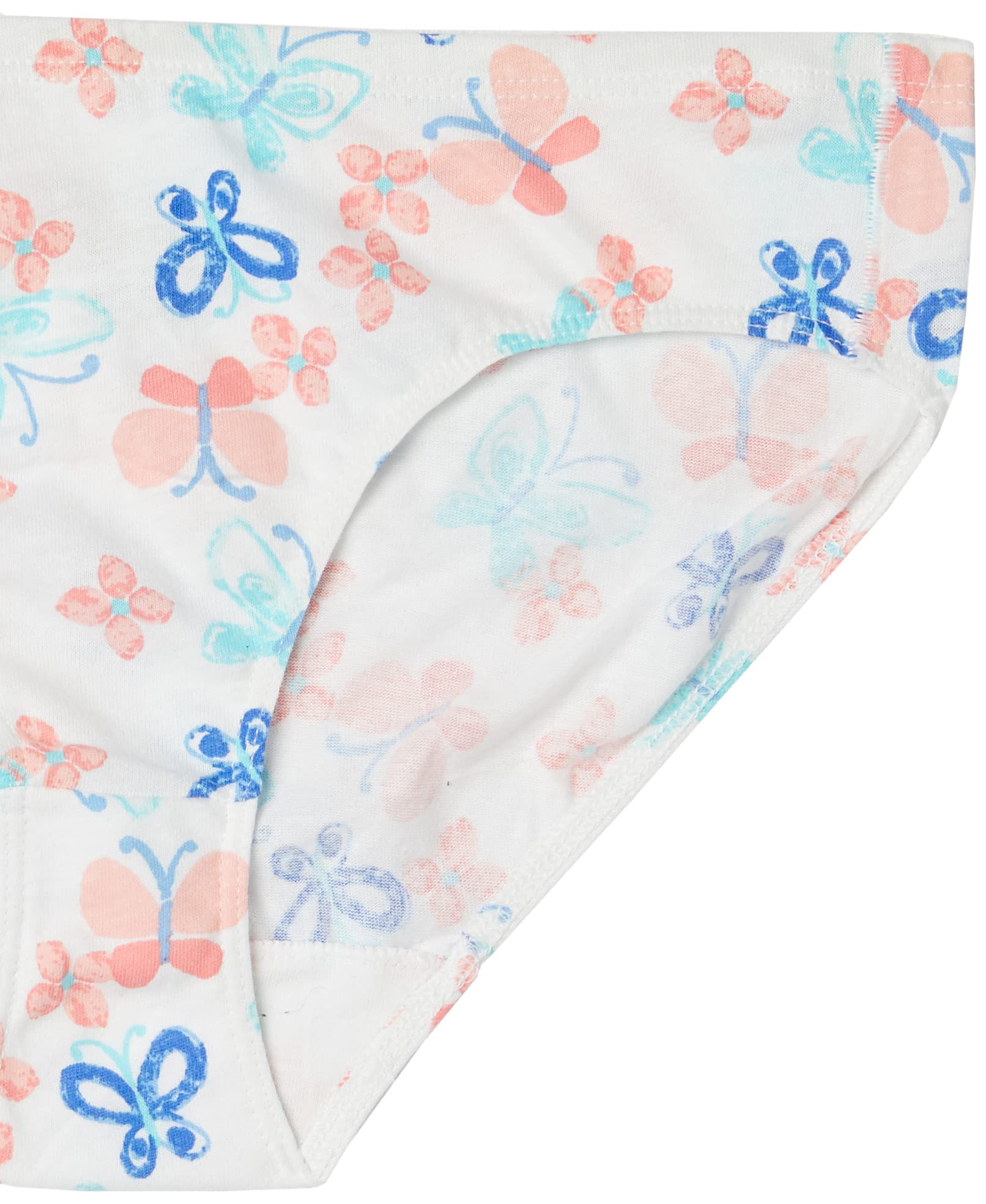 Hanes girls Organic Underwear, Brief & Hipster, Toddler & Girl Sizes, Pure Comfort Organic 100% Cotton Panties, 8-pack