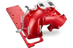 SPBREW Intake Manifold Kit for 6.7L Cummins 2019-2024 Ram 2500/3500 Engine Air Intake Horn Kit with Grid Heater Upgrade & Heating System, Red