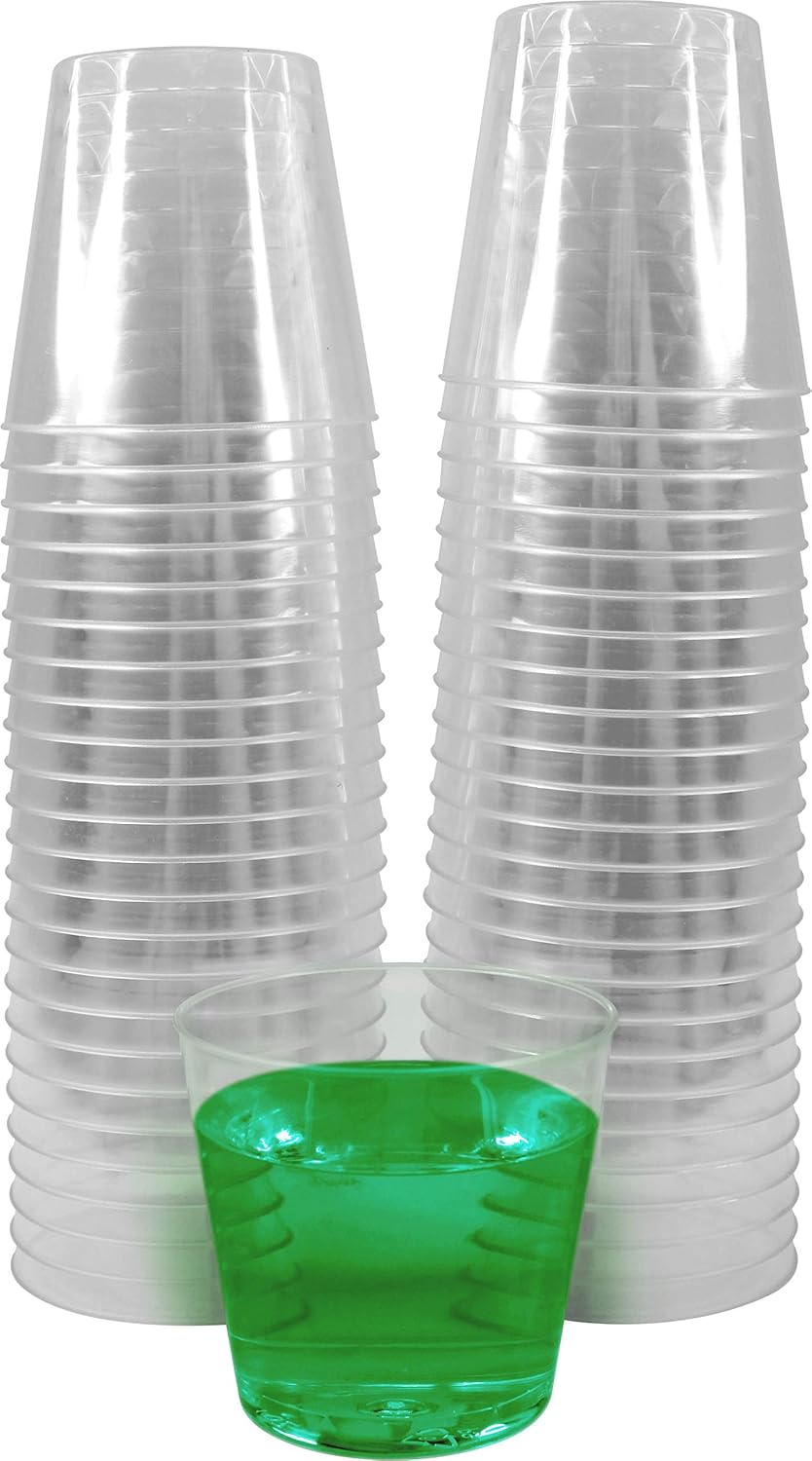 Premium Heavyweight Disposable Plastic Shot Cup 1oz Clear
