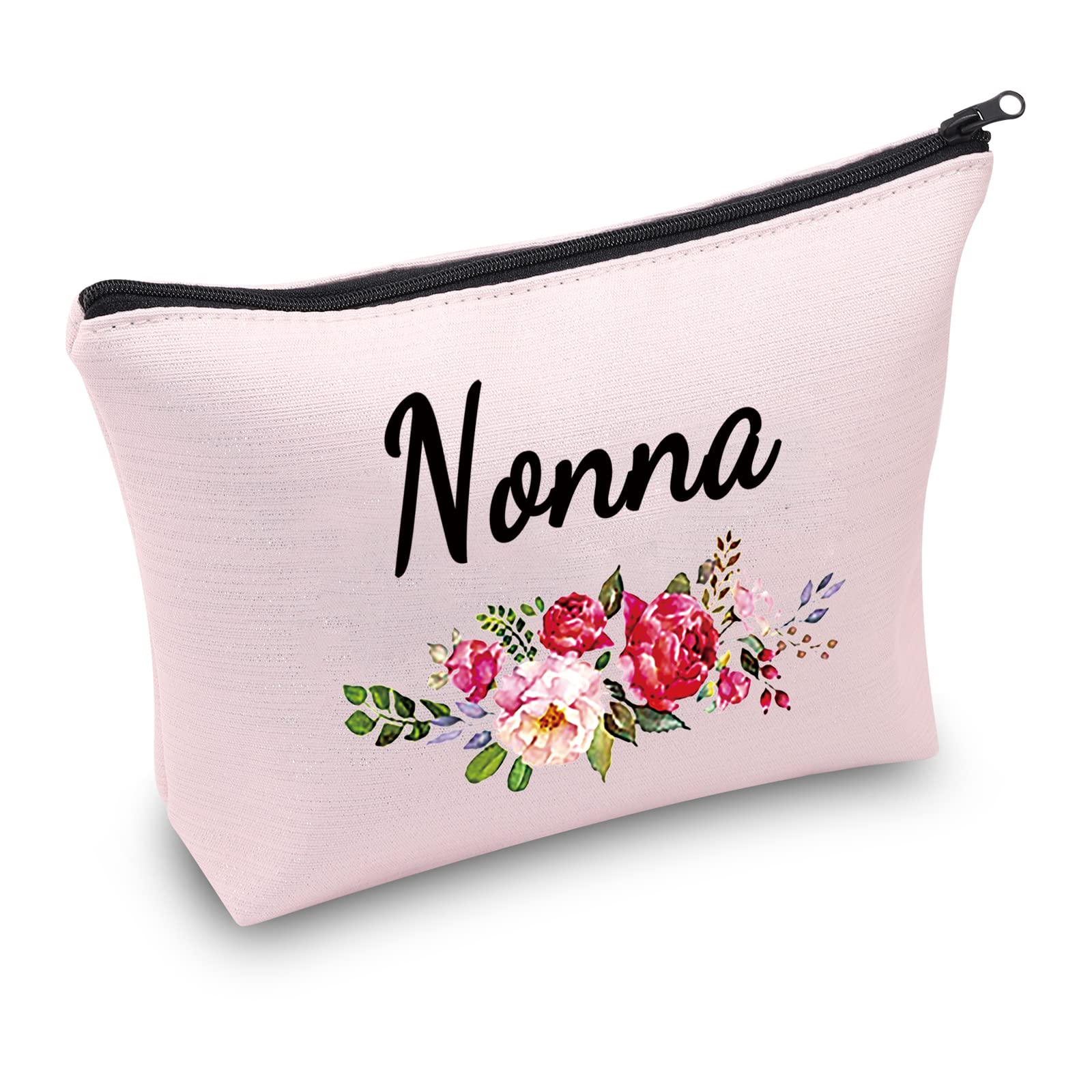 Generic Nonna Makeup Bag (Pink), Italian Grandma Grandmother Zipper Pouch, Travel Accessory- Cosmetic Bag