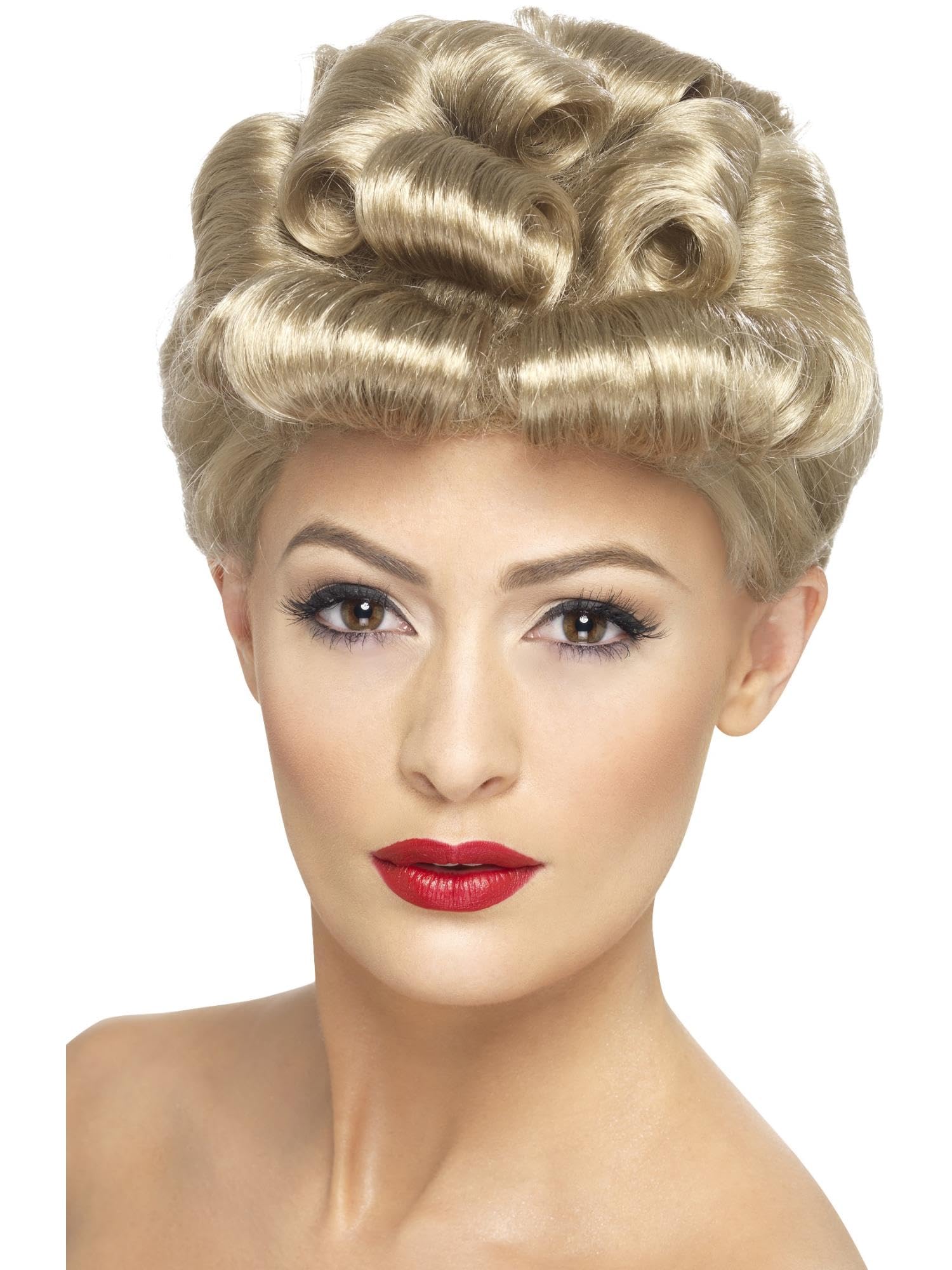 Photo 1 of Smiffys Women's One Size 40s Vintage Wig, Blonde (29608)