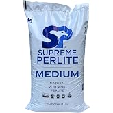 Supreme Perlite Medium Horticultural Grade Expanded Perlite &ndash; 4 Cubic Foot &ndash; 113 Liters &ndash; 103 U.S. Dry Qrts &ndash; Indoor &amp; Outdoor Use &ndash; OMRI Listed