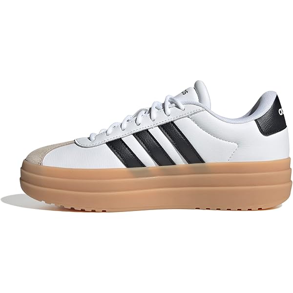 Amazon.com | adidas Sambae Women's Platform 3-Stripes Retro Cont Trainers  (White Black, US 6) | Road Running
