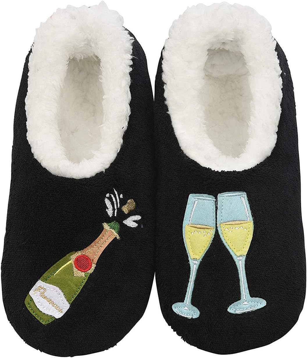 Snoozies Boozies Fun Slippers Soft Non-Slip Sole
