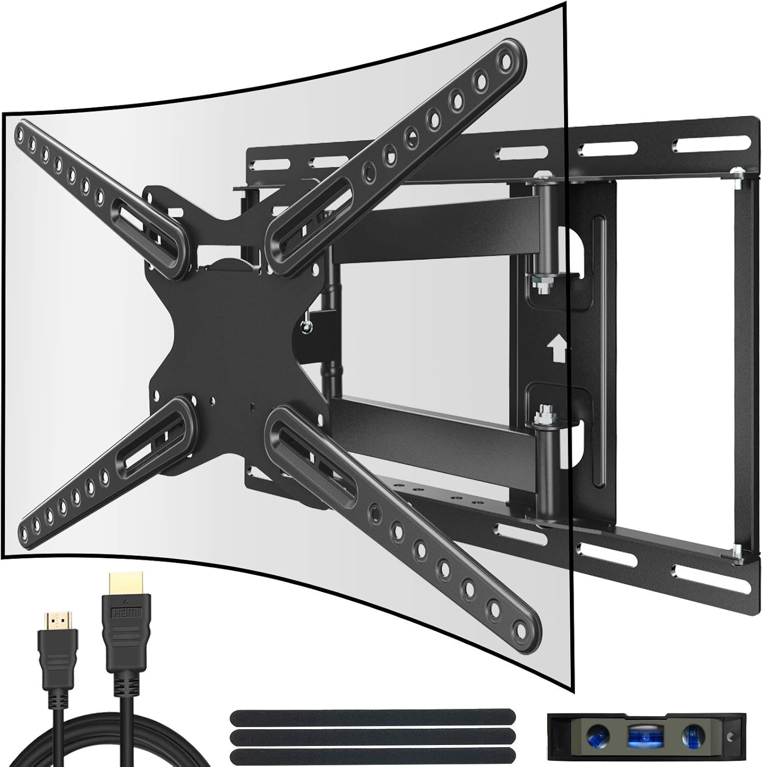 Everstone TV Wall Mount 3270" TVs Dual Articulating Arm Tilt Swivel