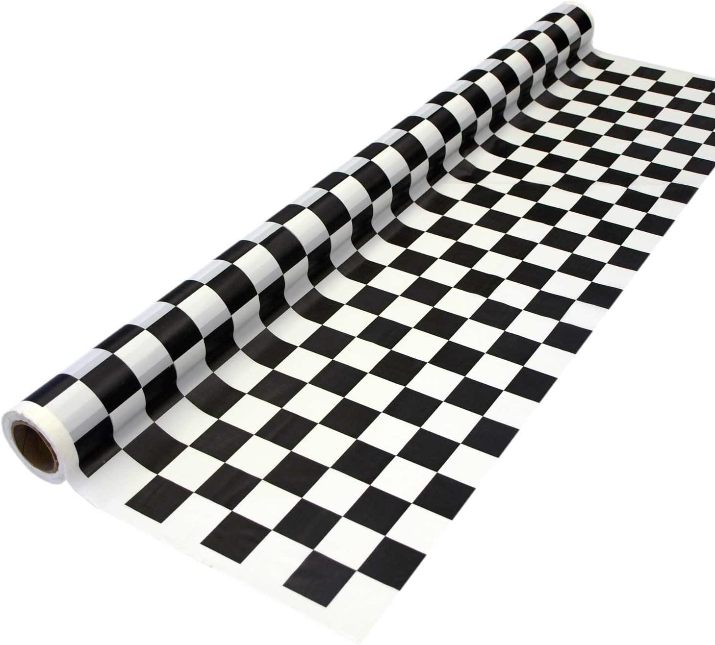Party Essentials Printed Plastic Banquet Table Roll Available in 27 Colors, 40" x