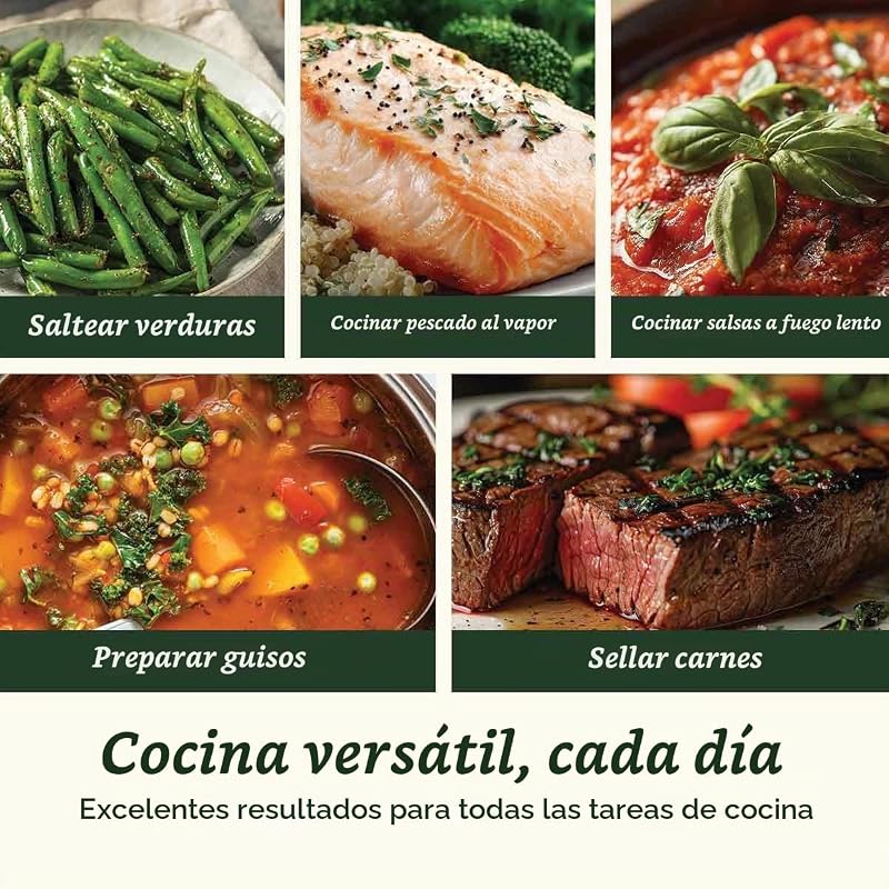 Ceramica XT - Juego de utensilios de cocina antiadherentes | Juego de 11 ollas y sartenes | Cerámica antiadherente de titanio | para todas las cocinas incluyendo inducción | Sin PFAS | Tapas