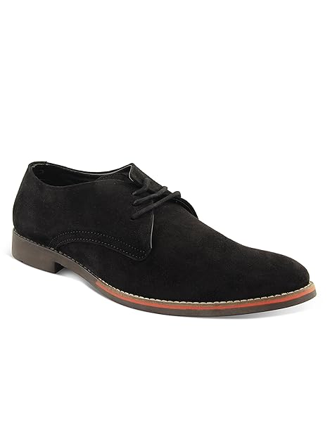 mens black suede derby shoes