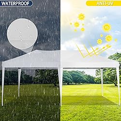TOOLUCK 10x20 Pop Up Canopy Tent Waterproof Outdoor