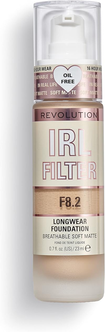 Revolution IRL Filter Longwear Foundation F8.2 Medium to Full Coverage 23ml