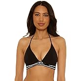 Trina Turk Women's Triumph Triangle Bikini Top, Adjustable, Tie Back, Swimwear Separates