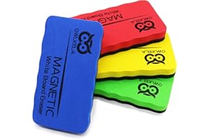 Magnetic Whiteboard Eraser, Dry Eraser Board Erasers, Dry Erasers for White Board, Whiteboard Erasers for Classroom, 4 Pack, 