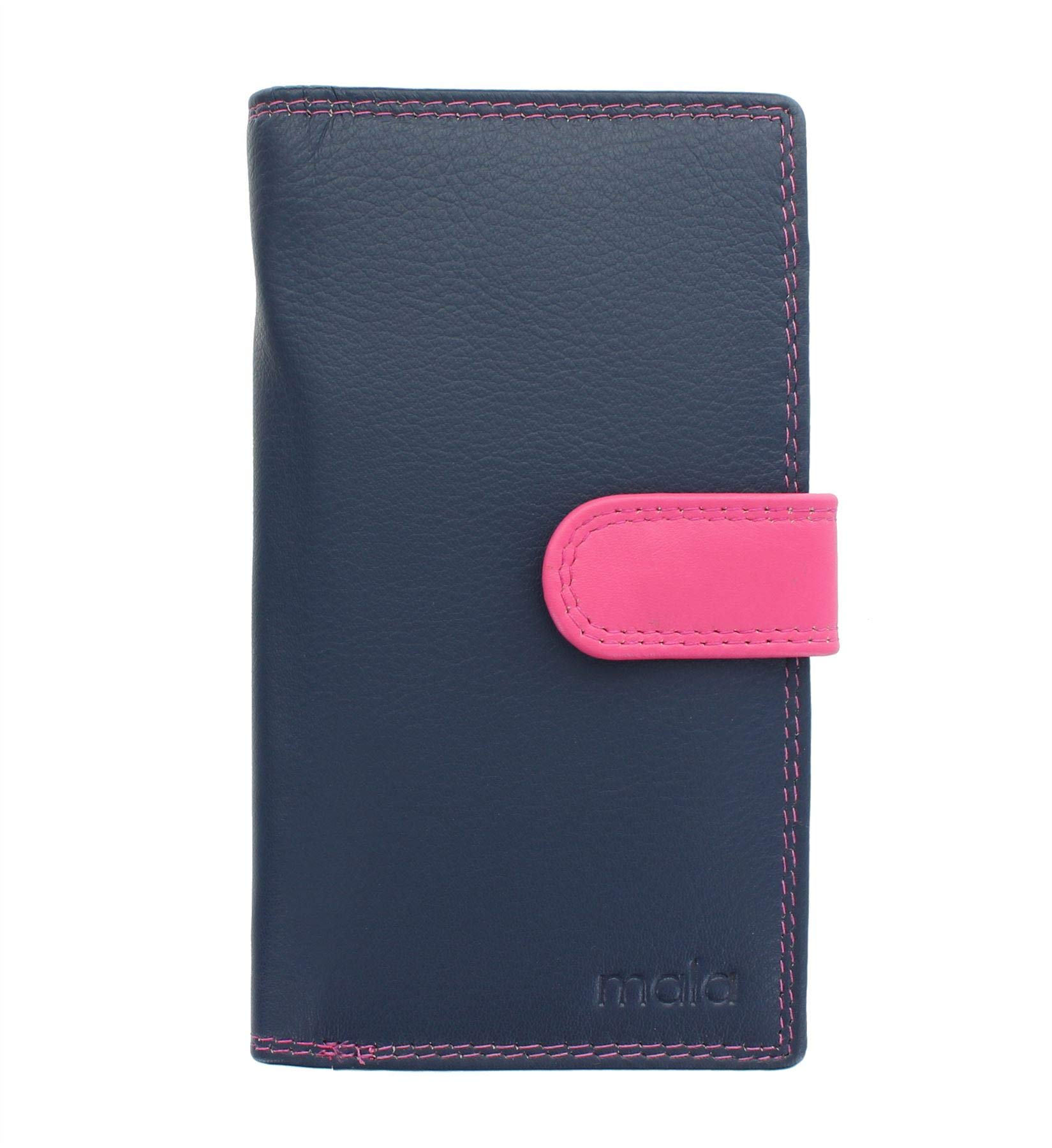 Mala Grafton Collection Leather Purse RFID 3178_78R Navy