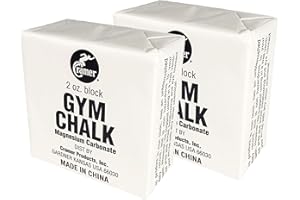 Cramer Gym Chalk Block, 2-Pack of 2 oz, Magnesium Carbonate for Powerlifting, Rock Climbing, Gymnastics, Crossfit, Weightlifting & Bouldering, Use in Chalk Balls & Bags, Superior Grip