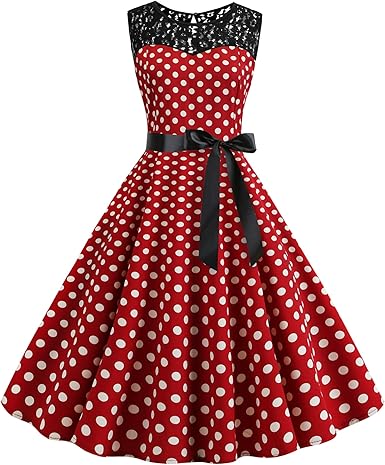 polka dot cocktail dress