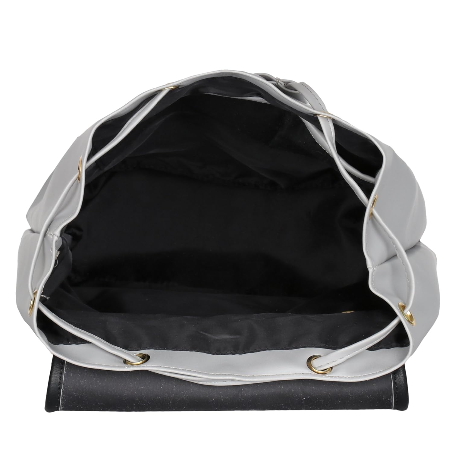 lychee bags pu grey_black kim backpack for girls