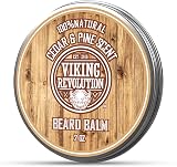 Viking Revolution Beard Balm Natural Argan Jojoba Oils Cedar & Pine 57 g