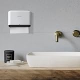 modunful Paper Towel Dispenser Wall Mounted ABS White view 8