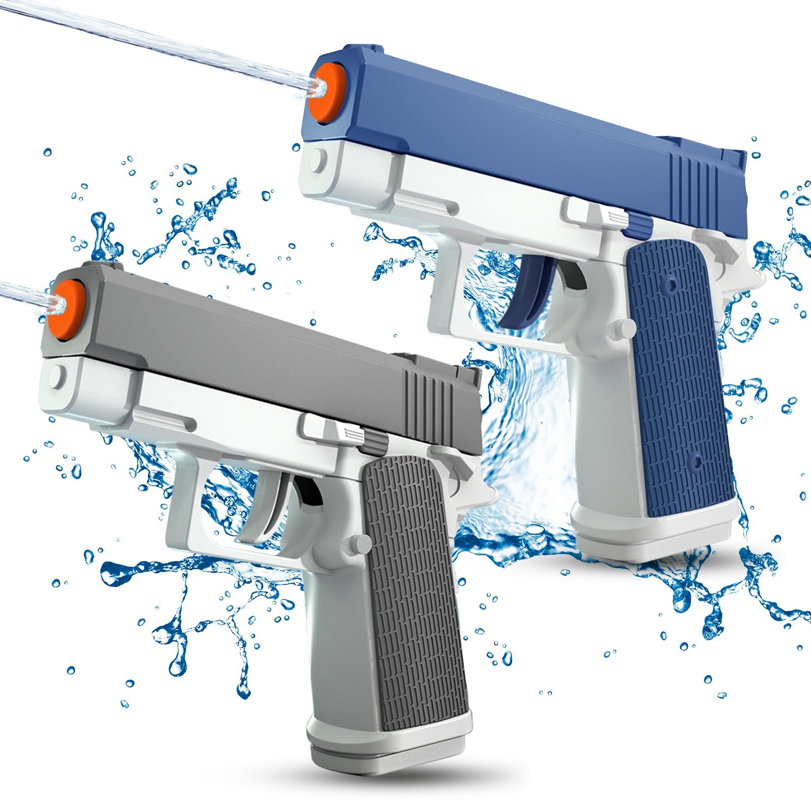 Photo 1 of 2 Pack Water Guns for Kids - Squirt Gun Water Blaster Soaker Water Pistol Toys for Toddlers Child Boys Girls, Ideal Summer Gifts for Swimming Pool Beach Party Outdoor Water Fighting Toy