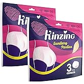Kinzino Period Underwear for Women Overnight Disposable Cotton Period Panties 31-41in 6 Count