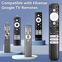 Replacement for Hisense-Google-TV-Remote, Universal