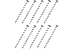 uxcell 150Pcs Fence Deck Nails, 2 Inch 304 Stainless Steel Spiral Deck Nail Spiral Shank Spikes for House Floor Repairing Wal