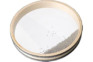 BQLZR 10 inch Natural Ocean Drum Wave Bead Sea Sound Drum Musical Instrument Percussion